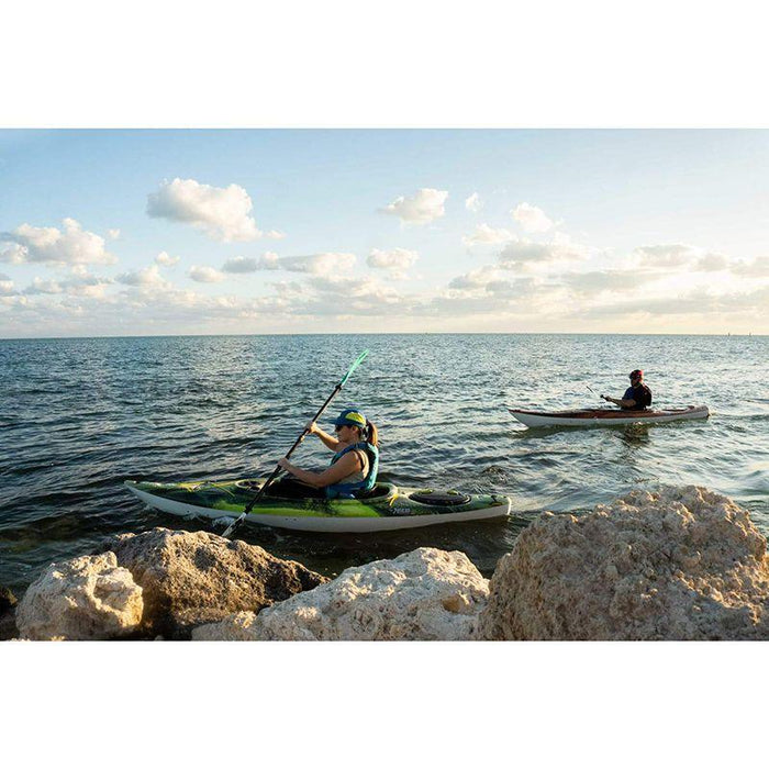 Pelican Adjustable Symbiosa Kayak Paddle actual on water