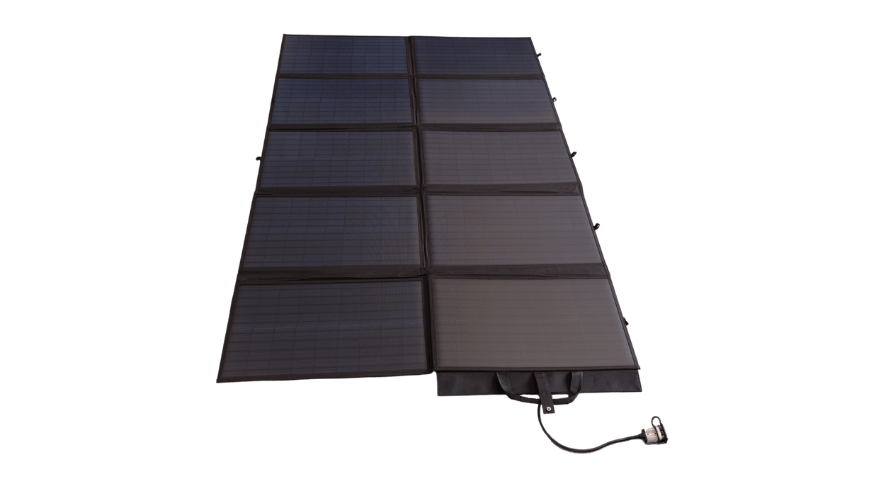 Baintech Foldable Solar Blanket 350 Watt - Black with PWM + Free 5M Anderson Cable - The Boating Emporium