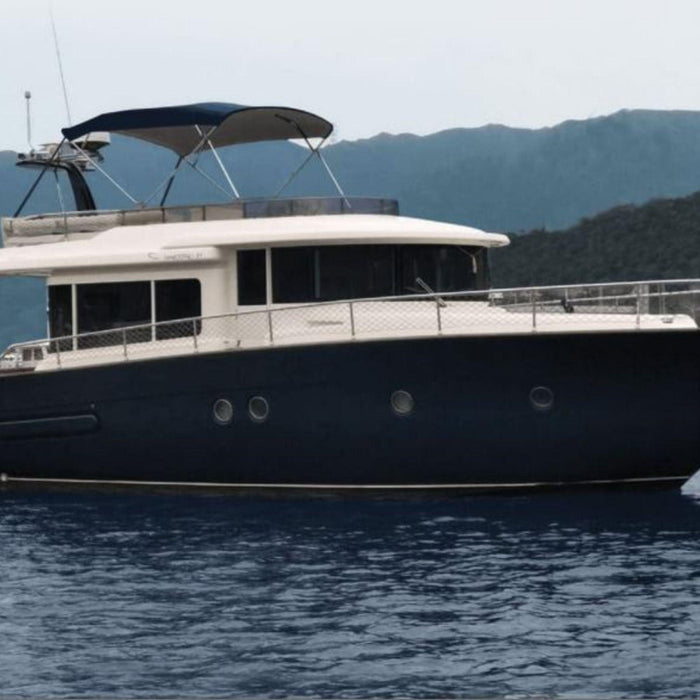 Ocean South Large Cruiser 4 Bow Bimini Top Stainless Steel - The Boating Emporium