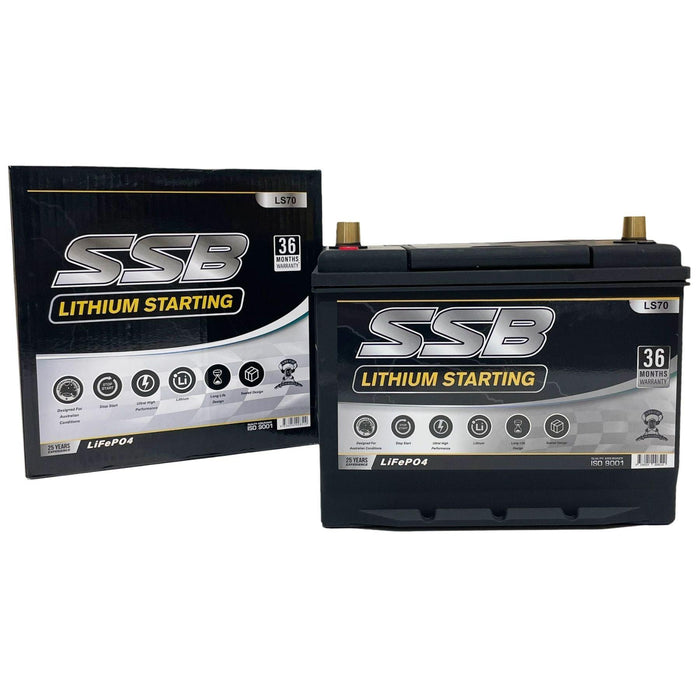 SSB LS70 12V 60Ah 1400CCA Lithium Starting Battery - The Boating Emporium