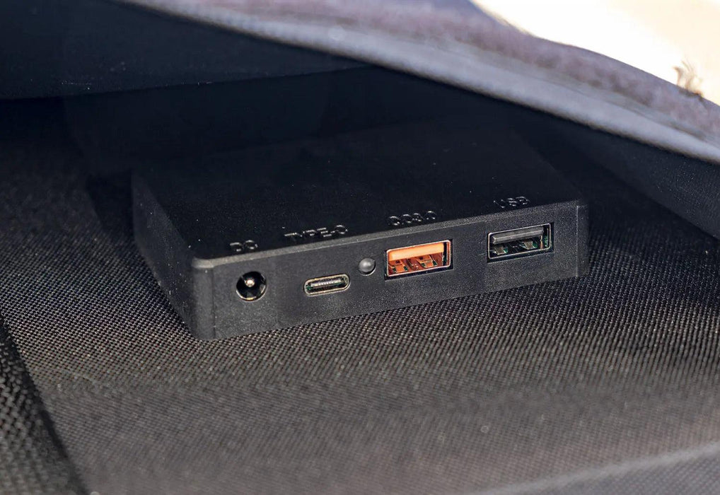 Baintech Foldable Solar Blanket 350 Watt - Black with PWM + Free 5M Anderson Cable - The Boating Emporium