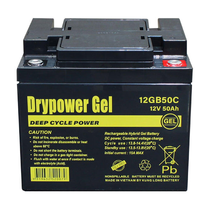 Drypower 12V Sealed Lead Acid Hybrid Gel Deep Cycle Battery - The Boating Emporium