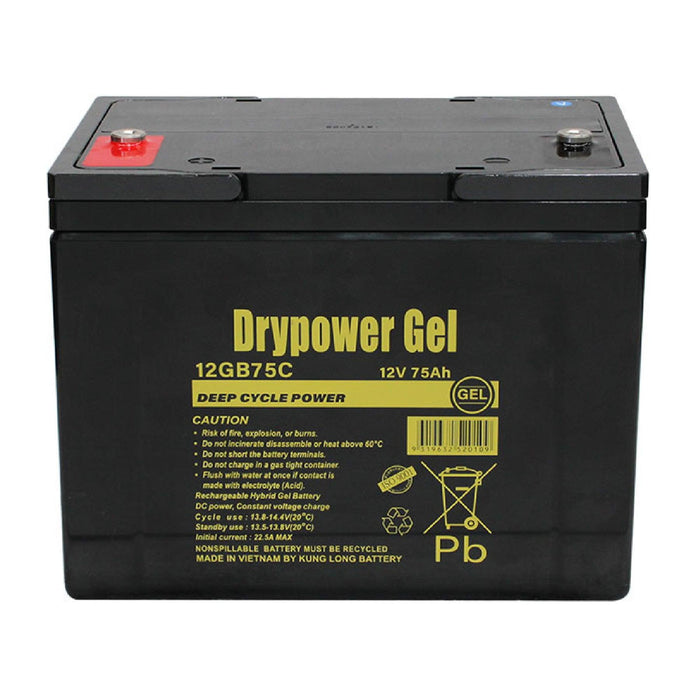 Drypower 12V Sealed Lead Acid Hybrid Gel Deep Cycle Battery - The Boating Emporium