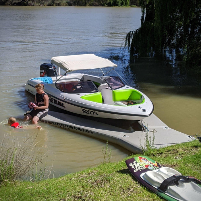 Inflatable Pontoons Y Pontoon Y-Shaped Dock Floating Platform - The Boating Emporium