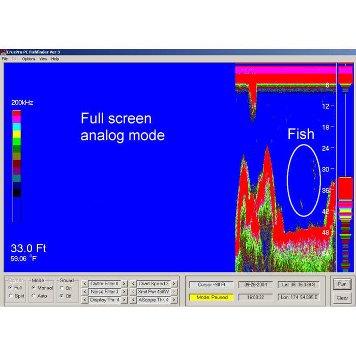 CruzPro PcFF80 PC Based High Resolution Fish Finder for Windows - The Boating Emporium