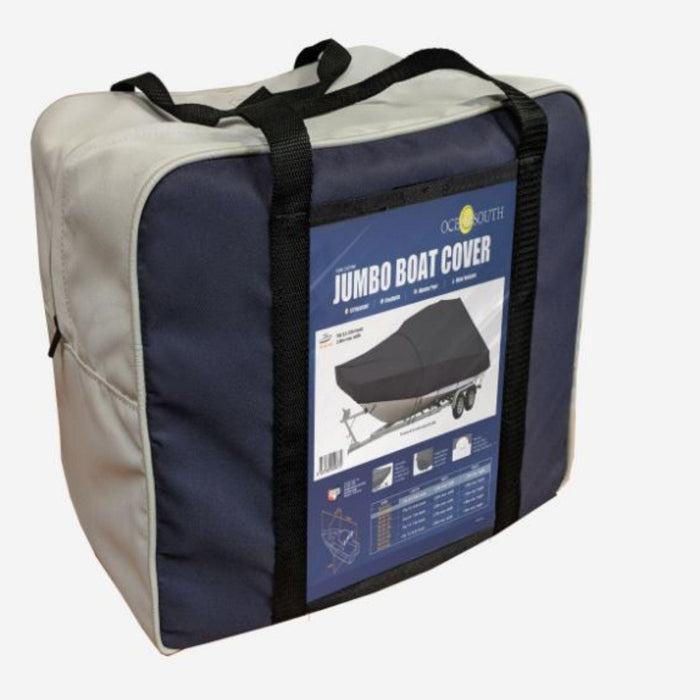 Ocean South Jumbo Boat Cover Fit for Cabin Boats with Canopies - The Boating Emporium