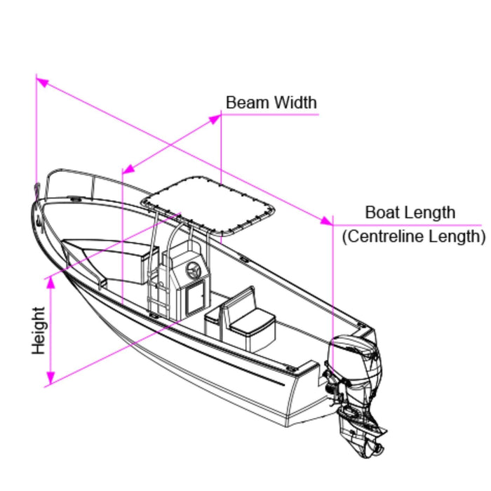 Ocean South T-Top Boat Cover - The Boating Emporium
