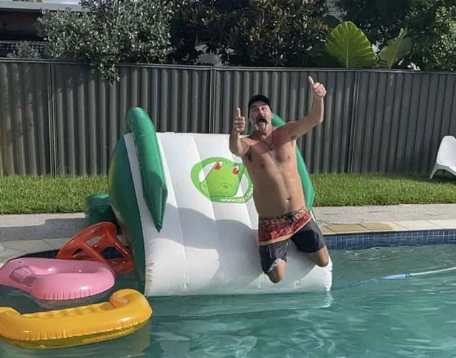 Crocpad MIKROS 2M INFLATABLE WATER POOL SLIDE