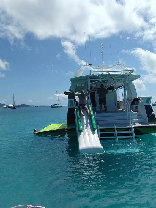 Crocpad BOAT PONTOON WATERFALL SLIDE