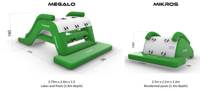 Crocpad MIKROS 2M INFLATABLE WATER POOL SLIDE
