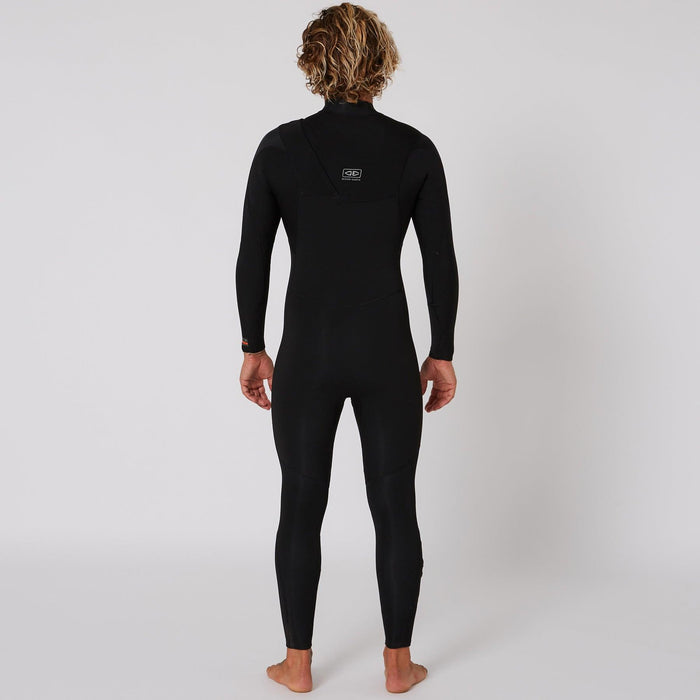 Ocean and Earth Mens Zero Zip Steamer Black - 4/3mm - The Boating Emporium