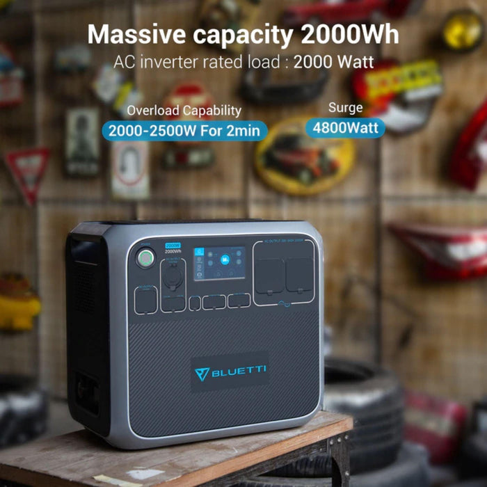 Bluetti AC200P 2000W Portable Solar Power Station - The Boating Emporium