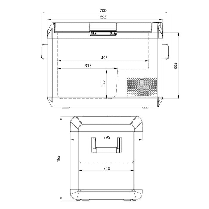 Evakool Down Under 47L Single Zone Fridge / Freezer - The Boating Emporium