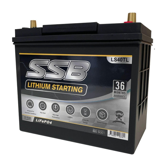 SSB 12V 40Ah 1000CCA Lithium Starting Battery - The Boating Emporium