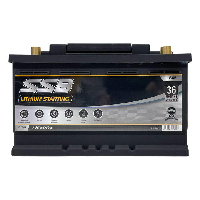 SSB LS66 12v 60Ah 1400CCA Lithium Starting Battery - The Boating Emporium